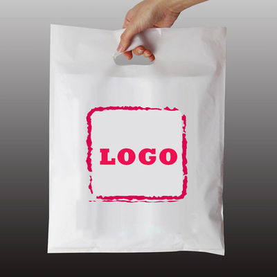 kualitas  OEM LDPE HDPE Poly Plastic Bag For Clothes Handle Shopping Bags pabrik