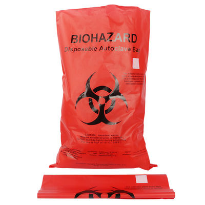 kualitas  PP HDPE LDPE Biohazard Plastic Bags For Hospital Medical Waste pabrik