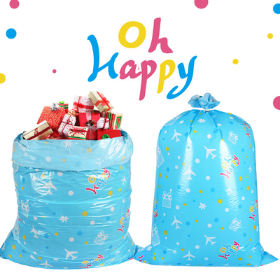 56 Inch LDPE Giant Gift Bags Dengan Tali Dan Tag Untuk Liburan Ulang Tahun