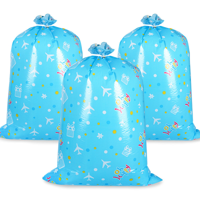 LDPE Blue Plane Giant Plastic Gift Sacks Segel Panas Untuk Ulang Tahun