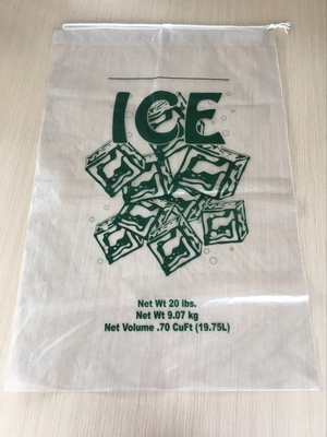 8LB LDPE Ice Bags dengan tali tarik - 10 