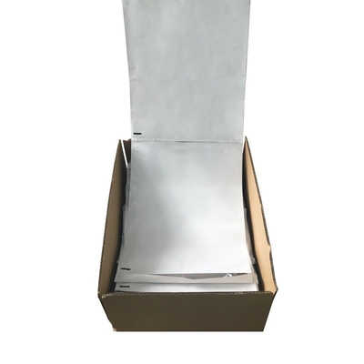 Tas LDPE / HDPE Fanfold Kustom Dibuka Di Dalam Kotak