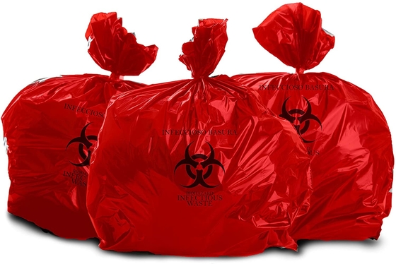 Tugas Berat 10 Galon Gulungan Kelas Profesional Dari 100 Kantong Pembuangan Limbah Biohazard