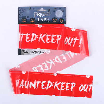 LDPE Halloween Keep Out Tape Banner, Pita Ketakutan Halloween Plastik 0,04mm