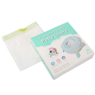Tas Isi Ulang Plastik Potty Untuk Balita, Tas Potty Travel Universal Cocok untuk Sebagian Besar Kursi